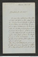 Nachlass Franz Steindachner, Brief von Gustav Schneider (senior) an Franz Steindachner (04.11.1882), Inv.Nr. 461.34, Seite 1